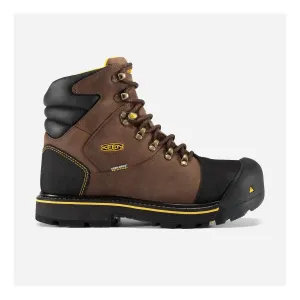 Men's Milwaukee Waterproof Steel Toe Work Boots In Dark Earth