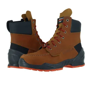 Men's Moc Toe Work Boots 8 In Cognac