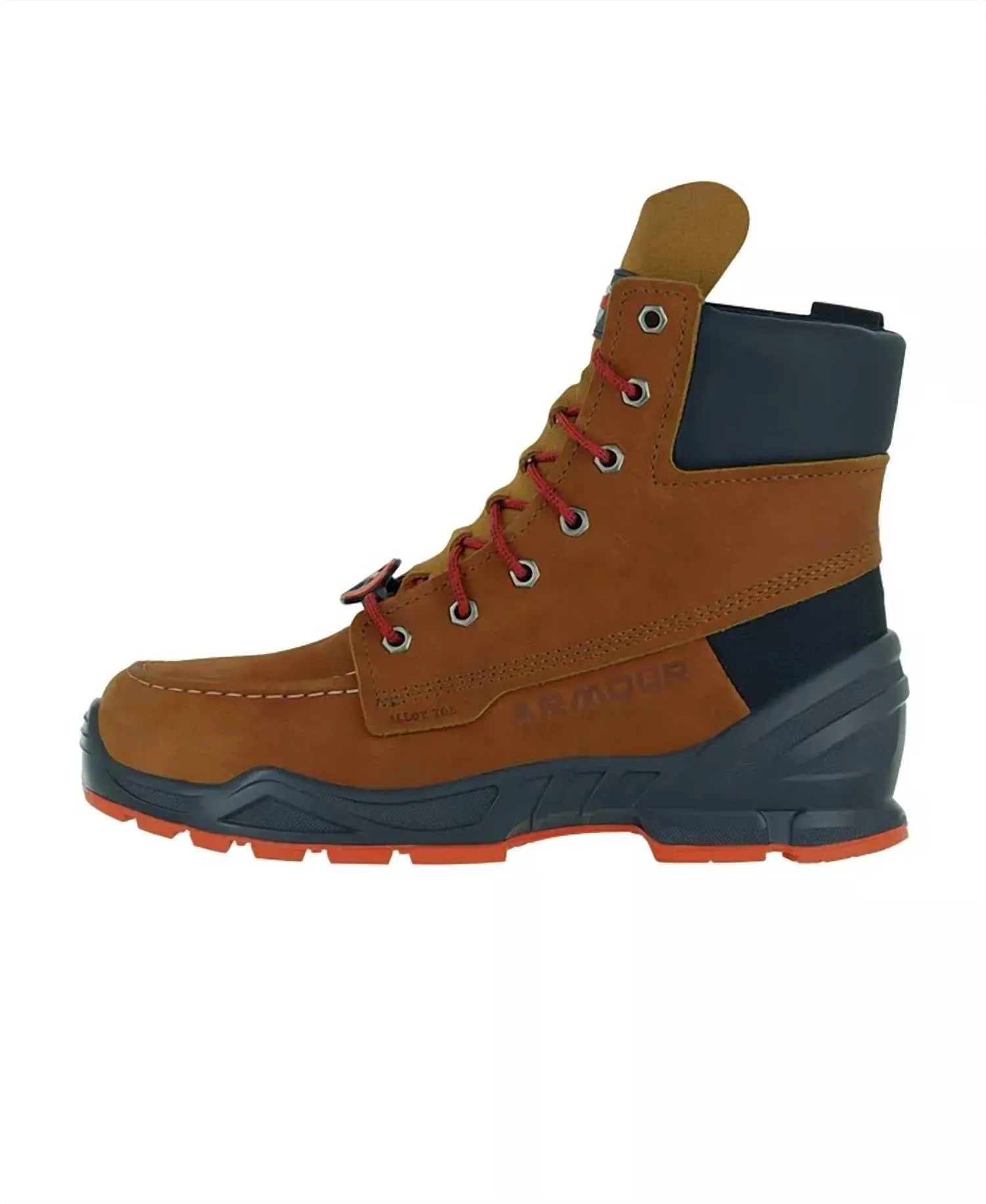 Men's Moc Toe Work Boots 8 In Cognac
