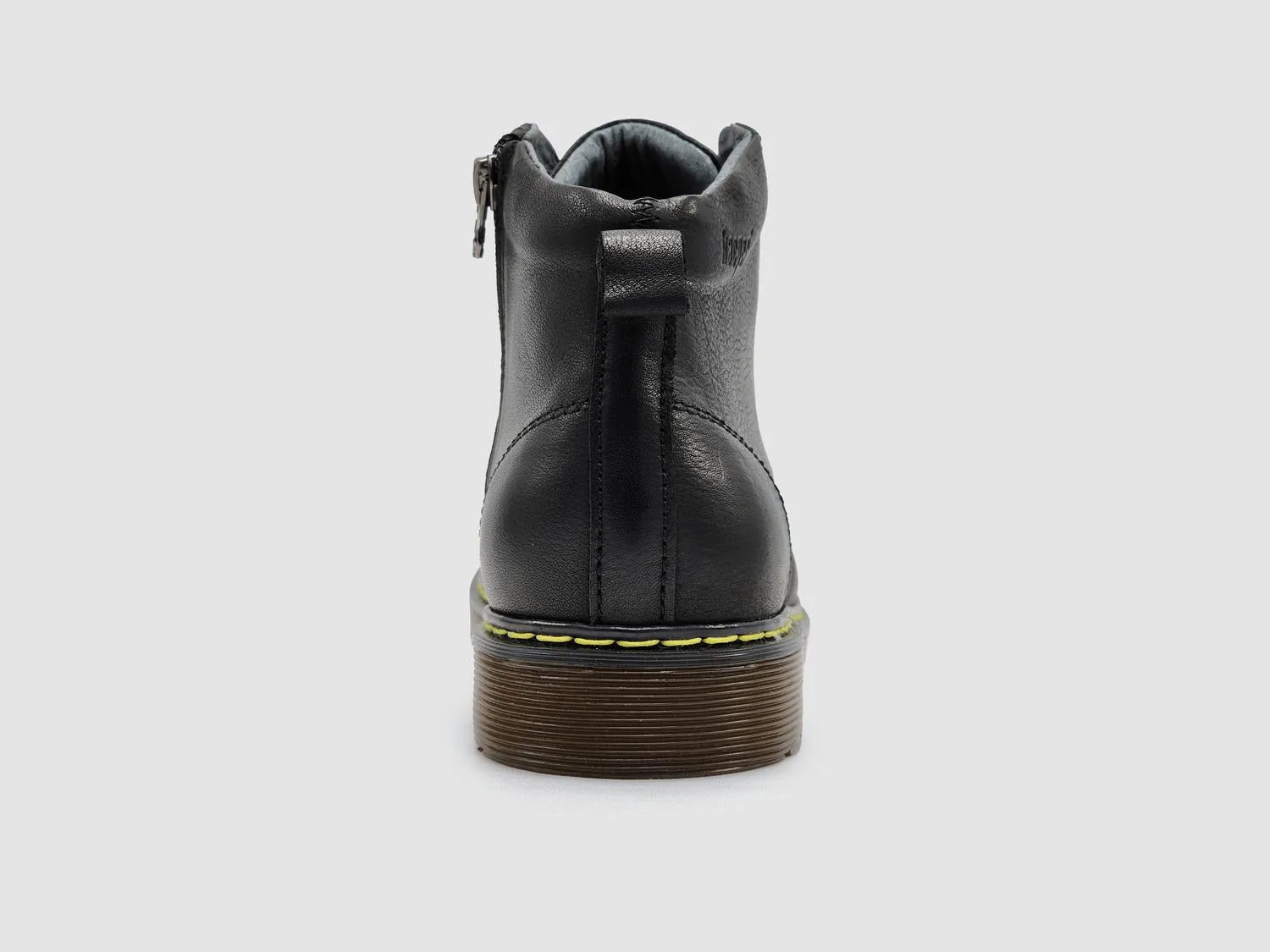 Men's Premium Zip-Up Leather Boots In Black