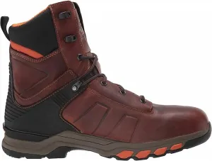 Men's Pro Hypercharge 8" Soft Toe Work Boots In Brown Teak Leather