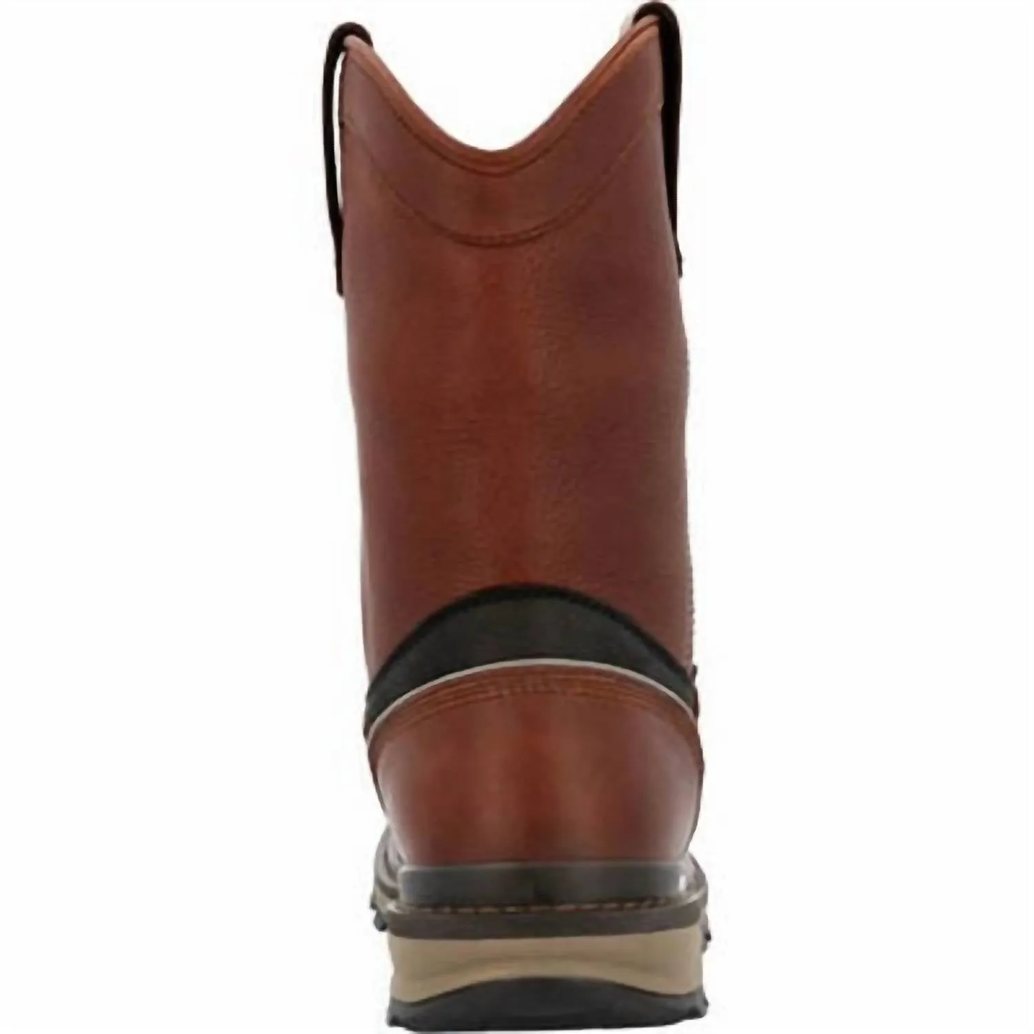 Men's Rams Horn Waterproof Pull-On Work Boot In Brown