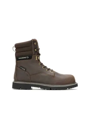 Men's Revival 8" Composite Toe Work Boots In Dark Brown