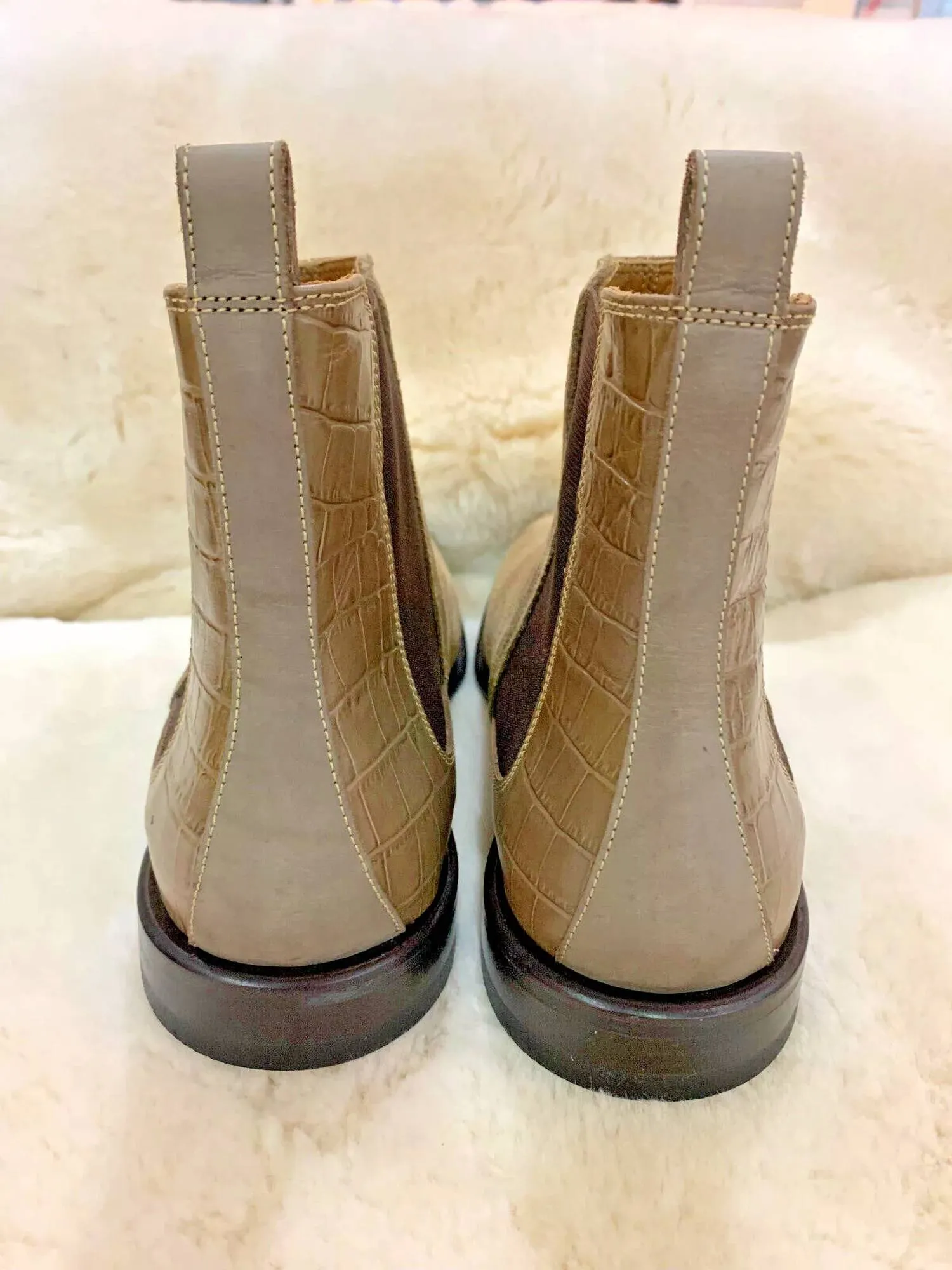 Men's Roccocs Leather Suede Boot In Taupe