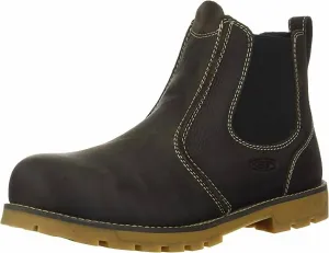 Men's Seattle Romeo Mid Composite Toe Pull On Work Boots In Cascade Brown/black