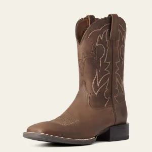 Men's Sport Outdoor Western Boot In Distressed Brown