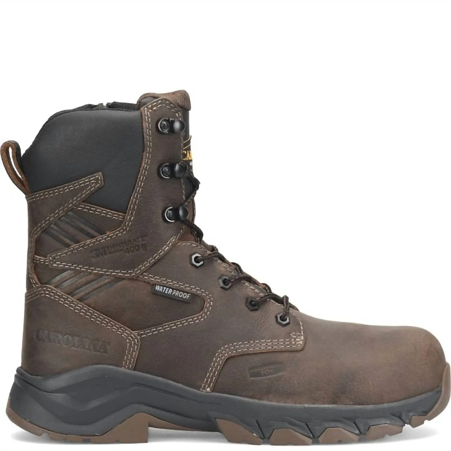 Men's Subframe 8" Composite Toe Work Boots In Brown
