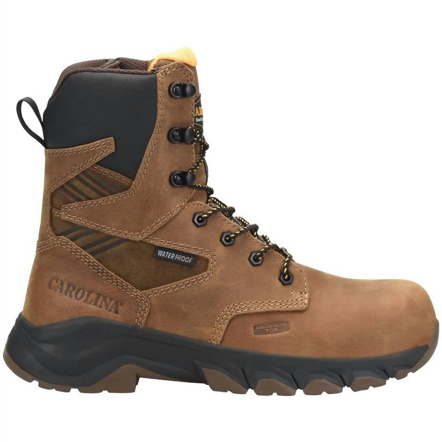 Men's Subframe Waterproof Work Boots In Brown