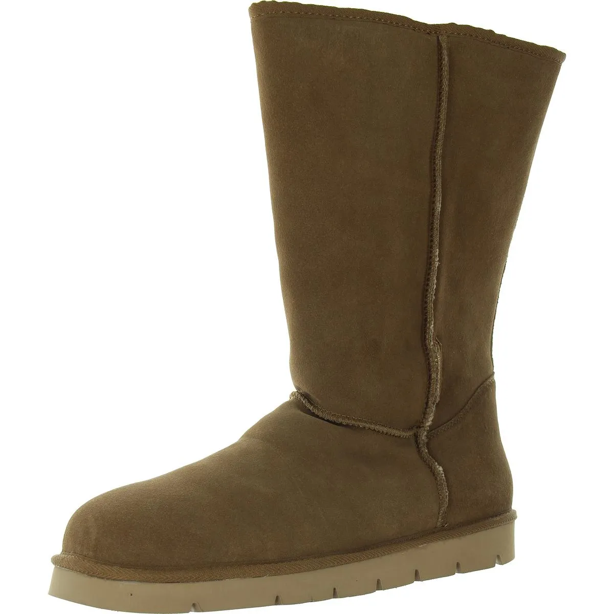 Mens Suede Fleece Lined Shearling Boots