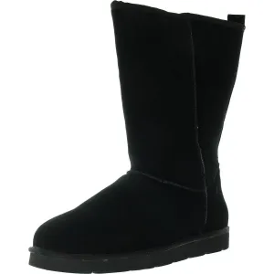 Mens Suede Fleece Lined Shearling Boots