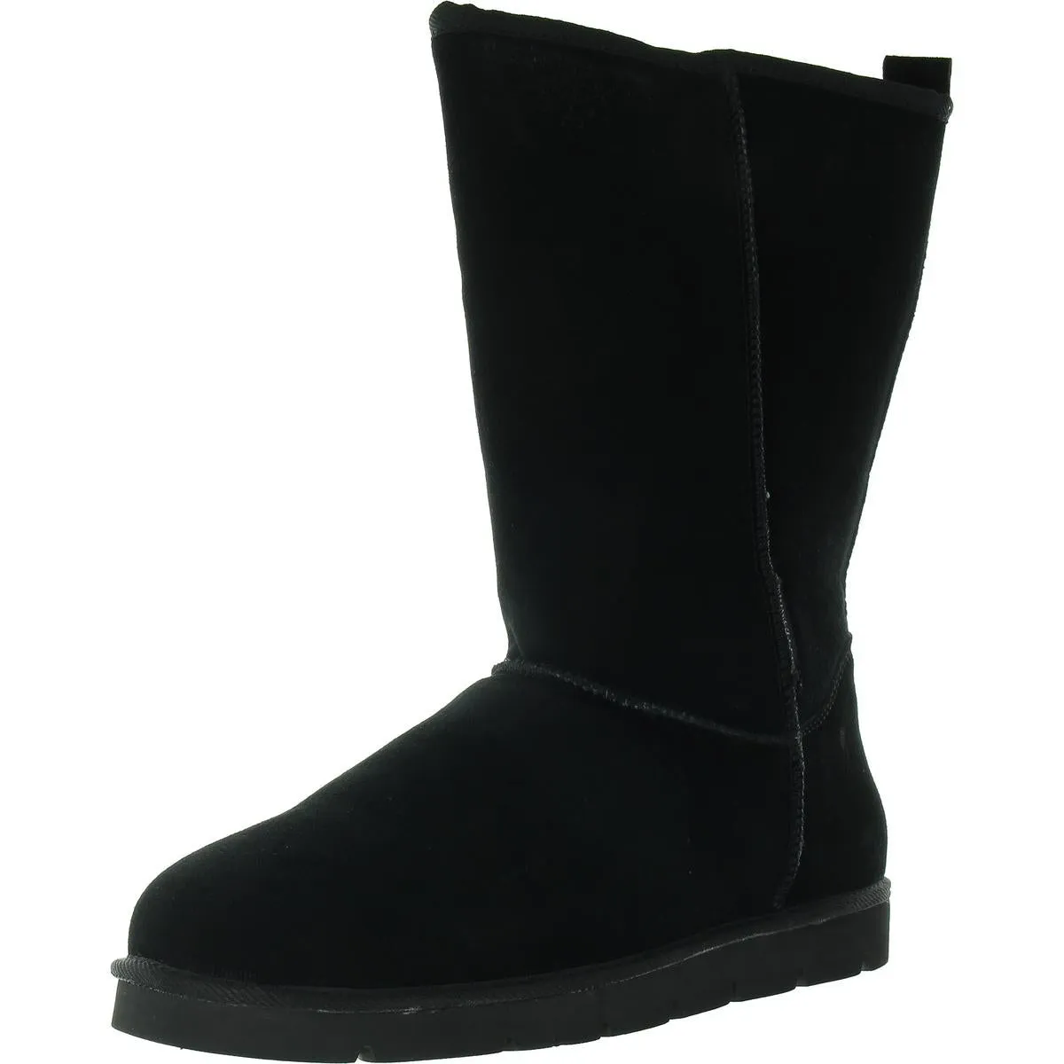 Mens Suede Fleece Lined Shearling Boots