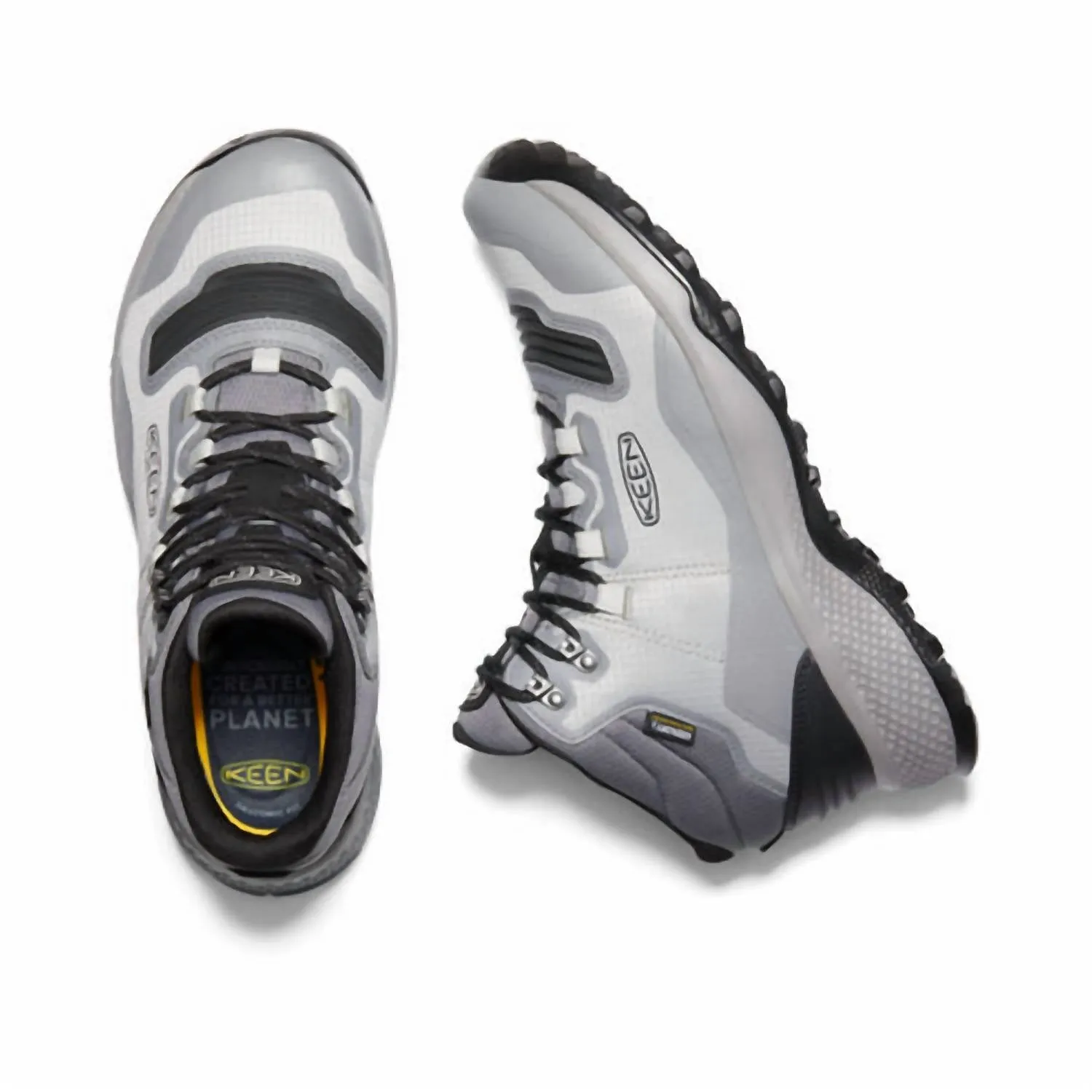 MenS Tempo Flex Mid Wp Hiking Boots In Drizzle/black