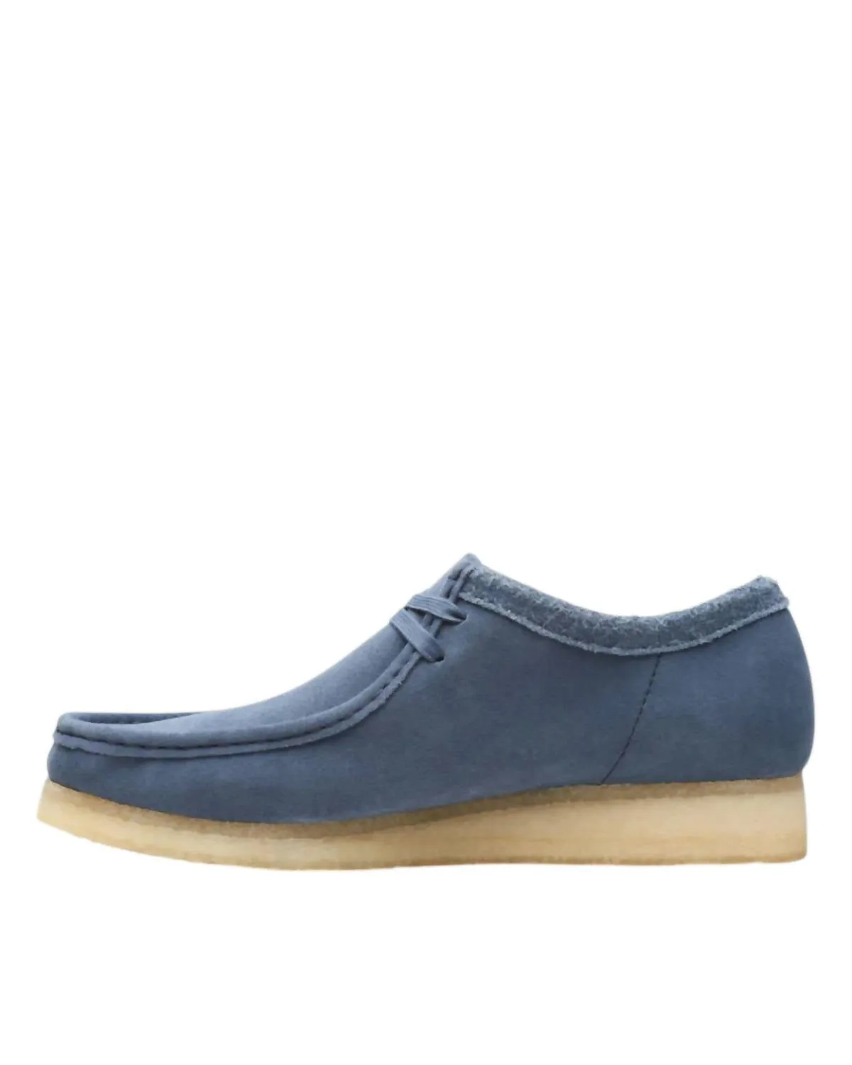 Men's Wallabee Suede Boots In Blue