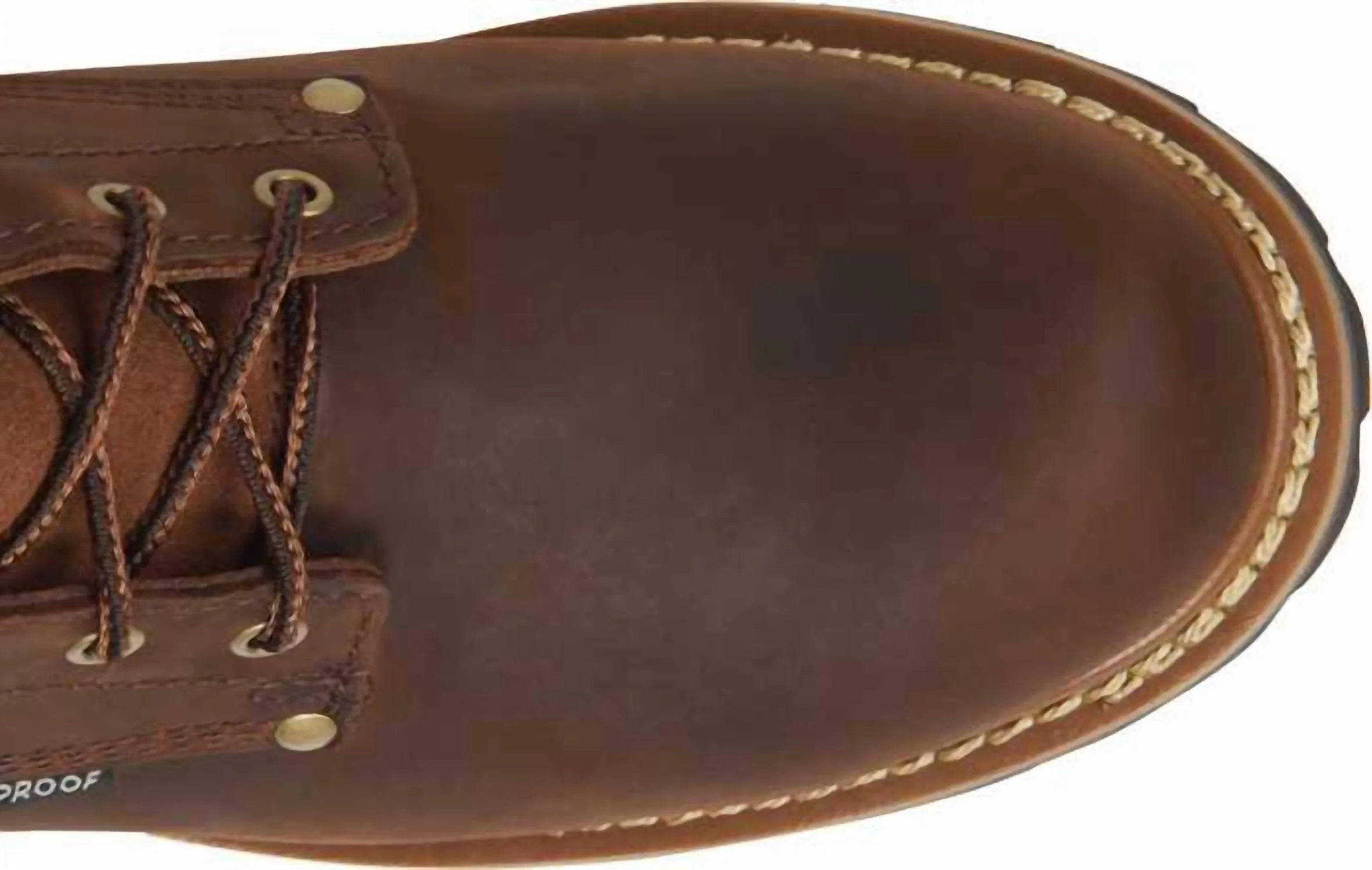 Men's Waterproof Steel Toe Logger Boots In Brown