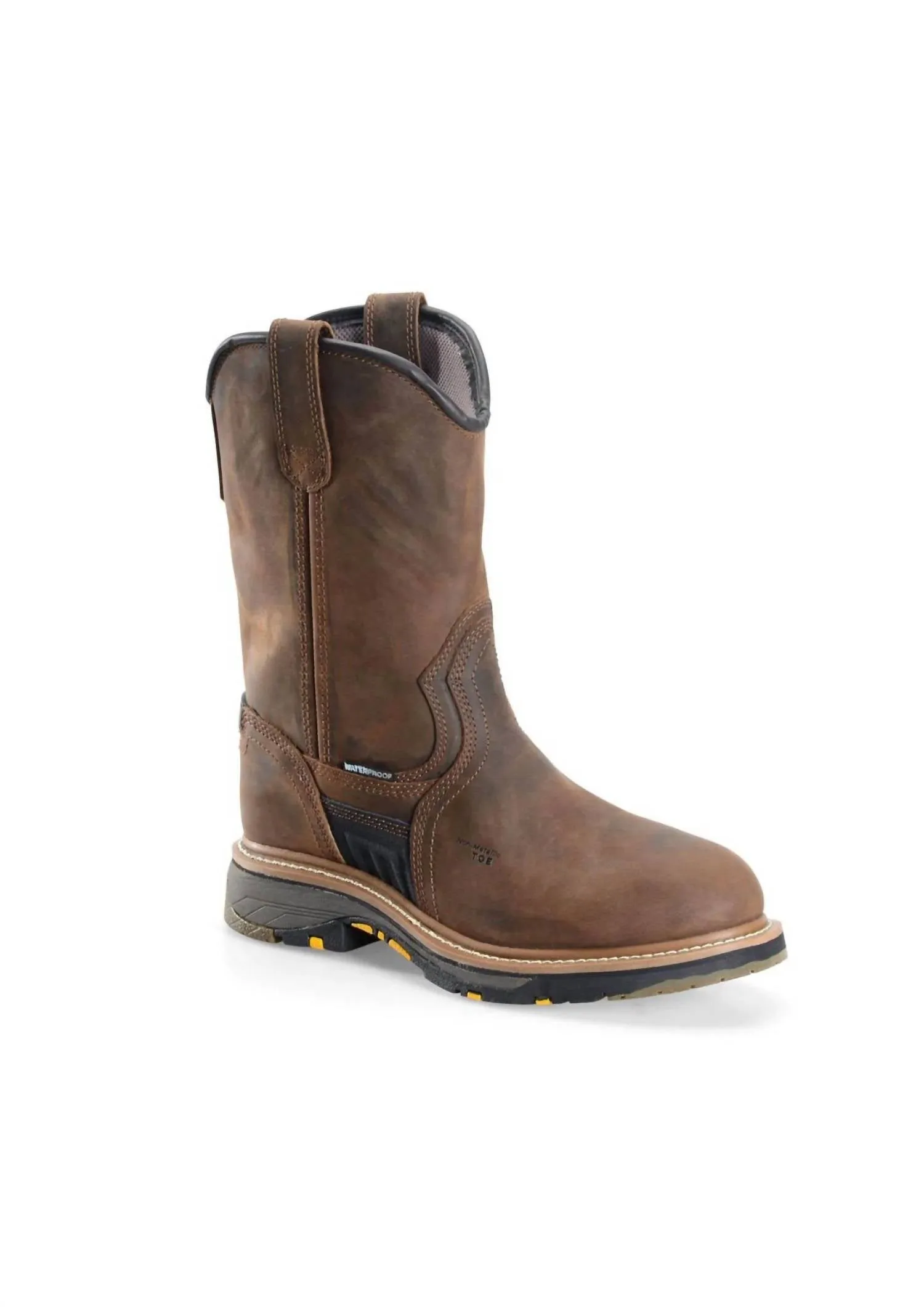 Men's Well X Workflex 10" Slip On Work Boots In Brown