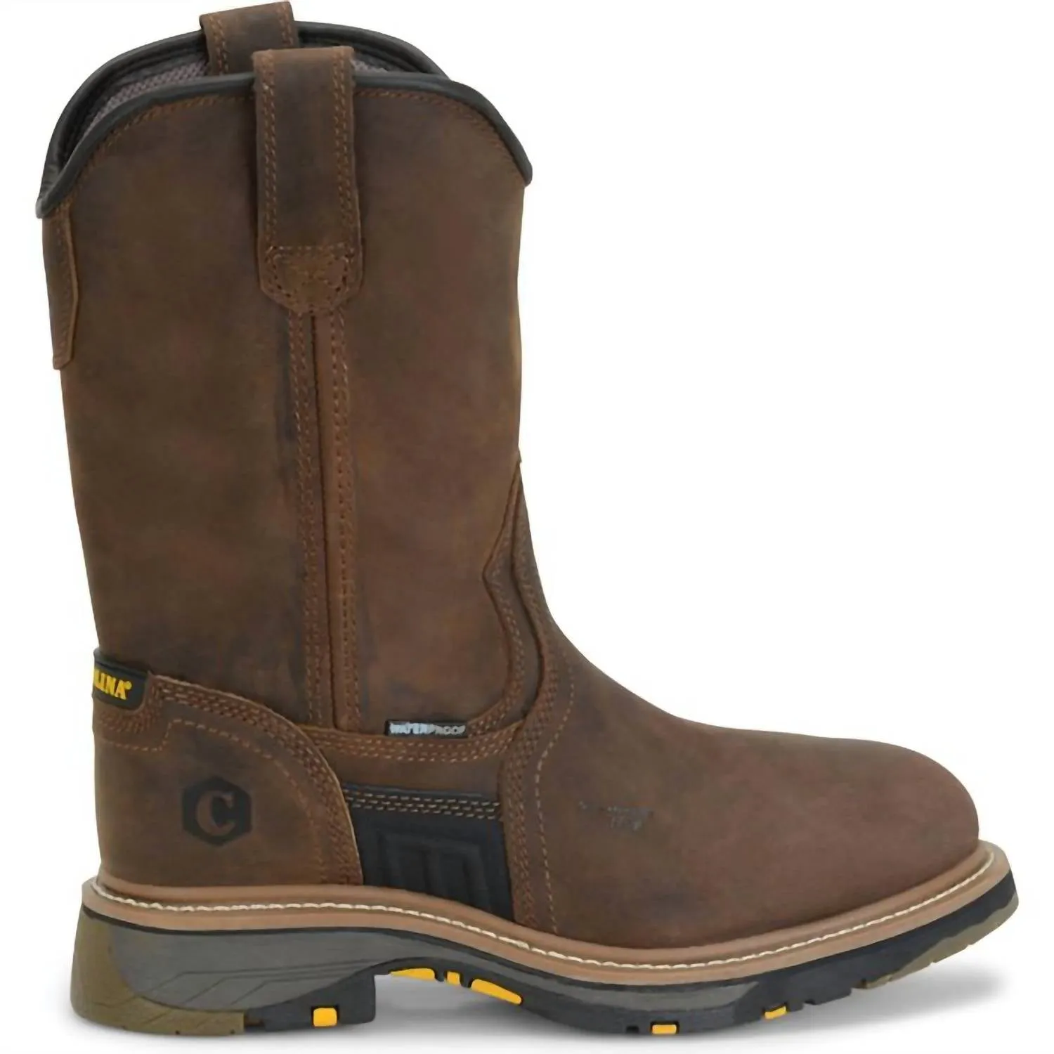 Men's Well X Workflex 10" Slip On Work Boots In Brown