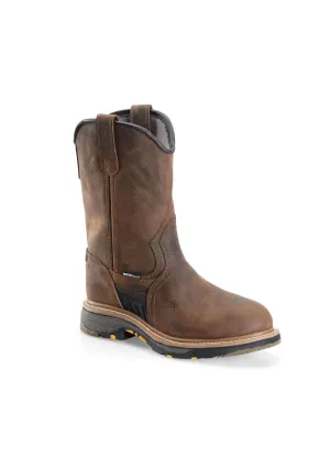 Men's Well X Workflex 10" Slip On Work Boots In Brown