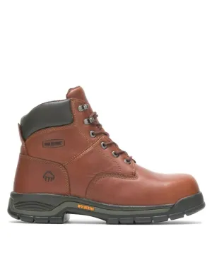Men's Wolverine Harrison Lace-Up 6" Work Boot - Extra Wide Width In Brown