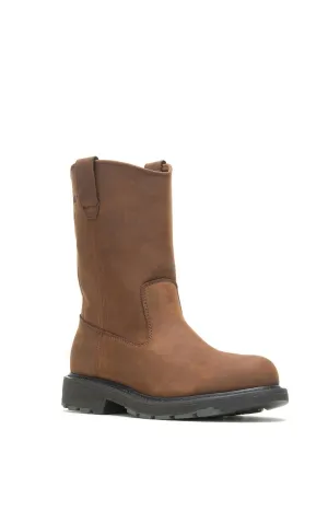 Men's Work Steel Toe Wellington Work Boot - Medium In Brown