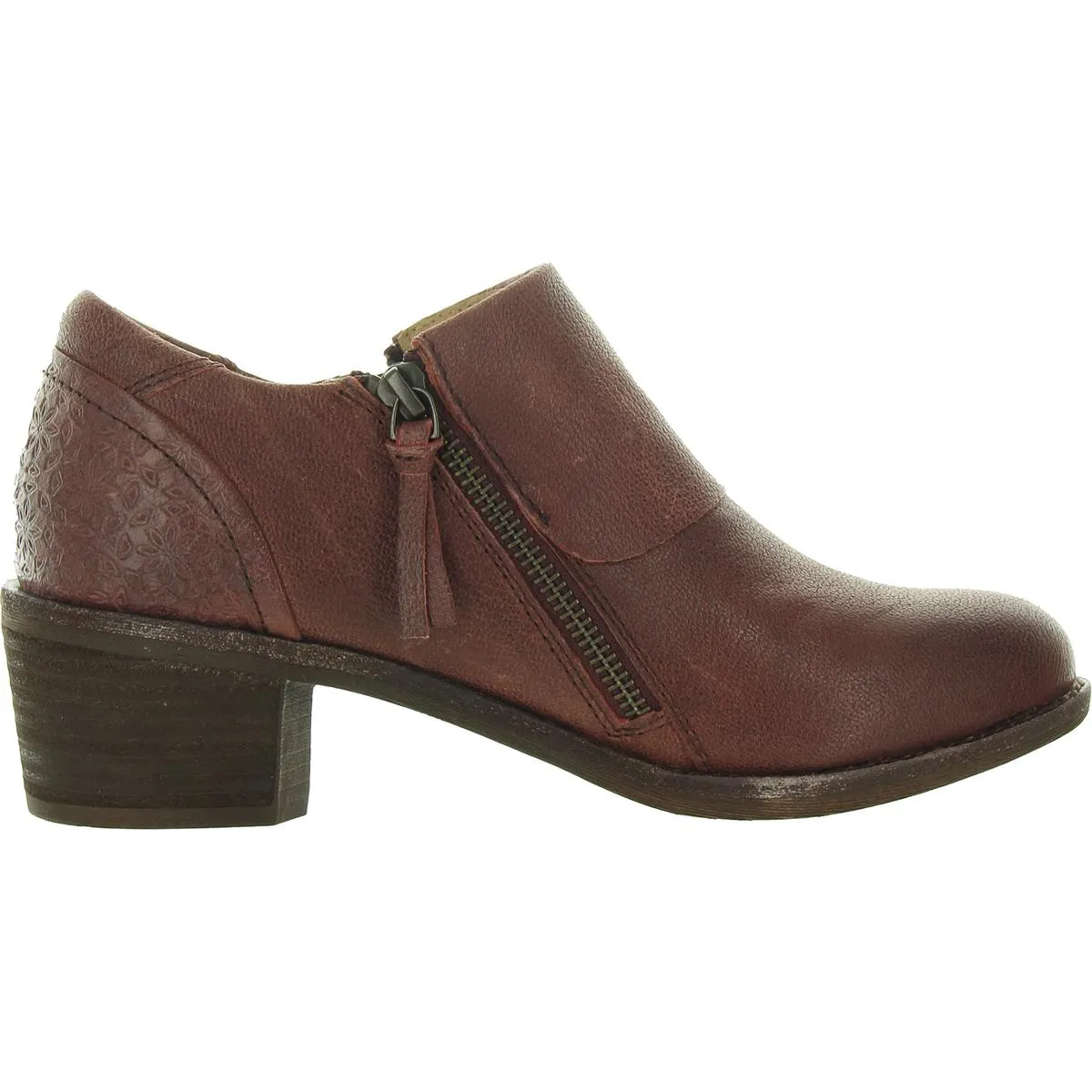 Michelle Womens Comfort Insole Leather Ankle Boots