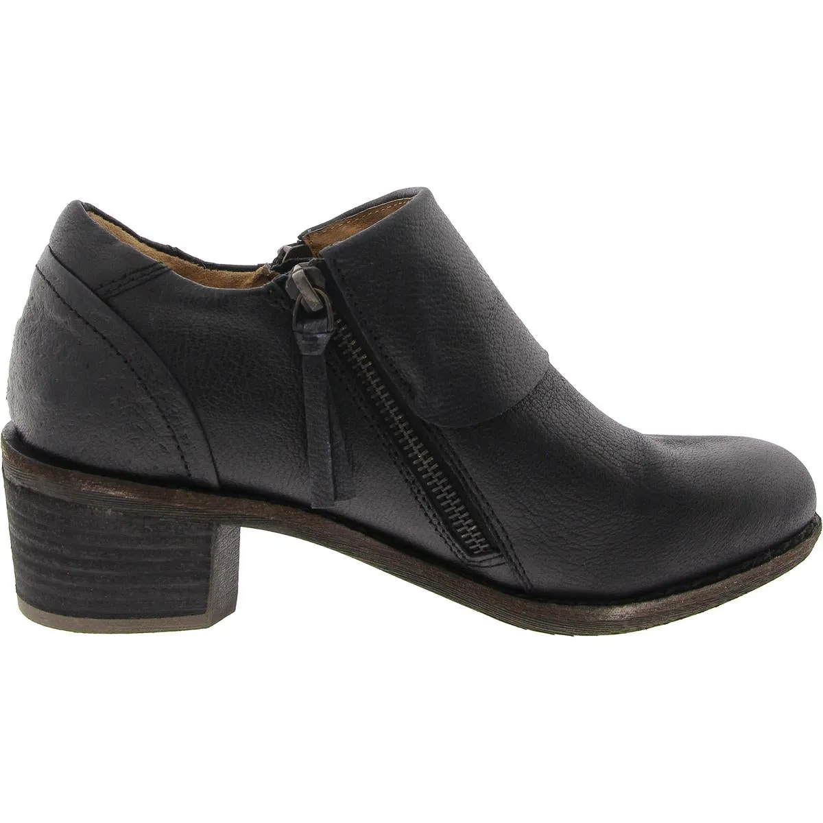 Michelle Womens Comfort Insole Leather Ankle Boots
