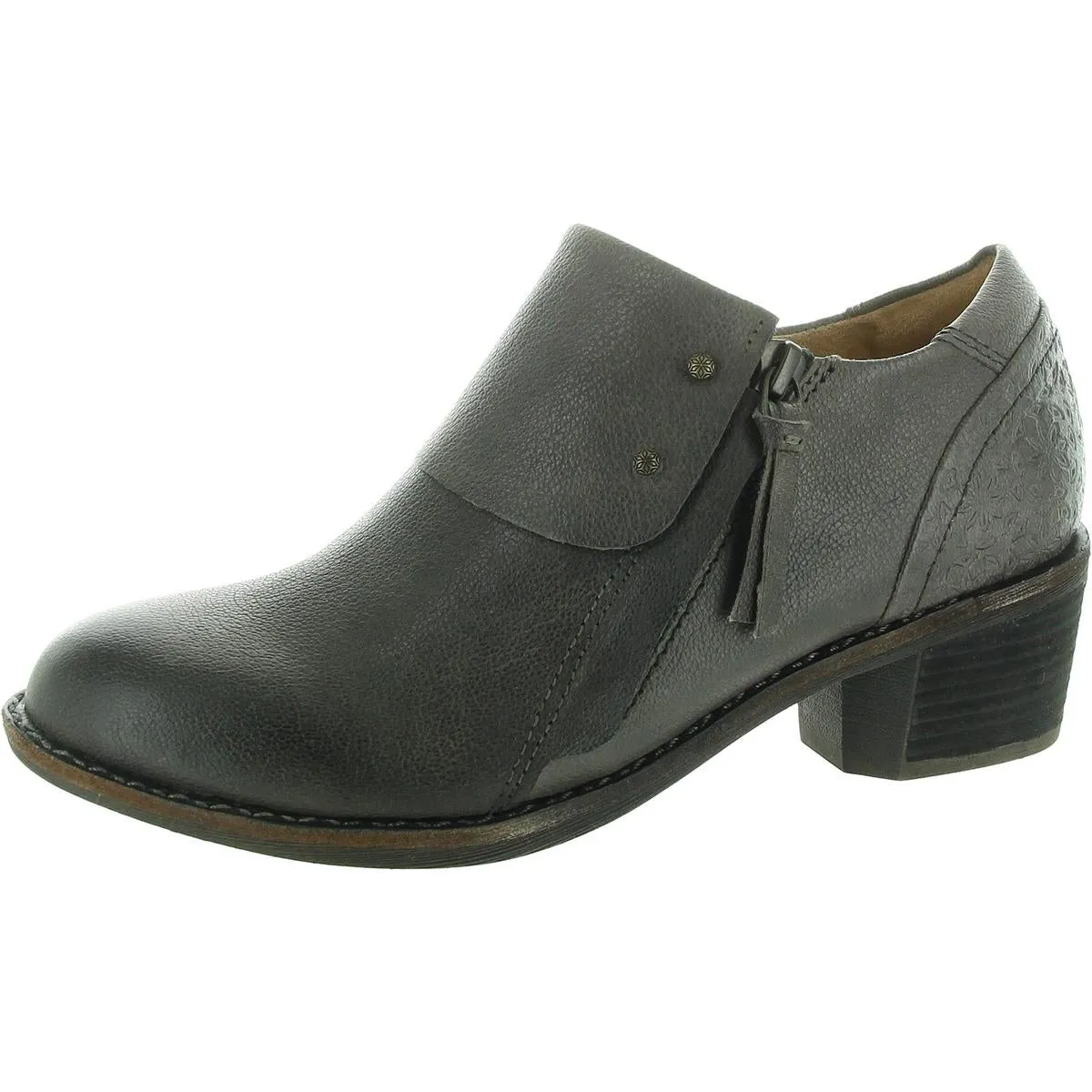 Michelle Womens Comfort Insole Leather Ankle Boots