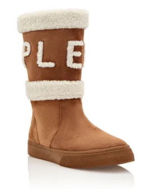 Mid-Flat Boots Skull&amp;Bones