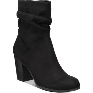 Midory Womens Faux Suede Heels Dress Boots
