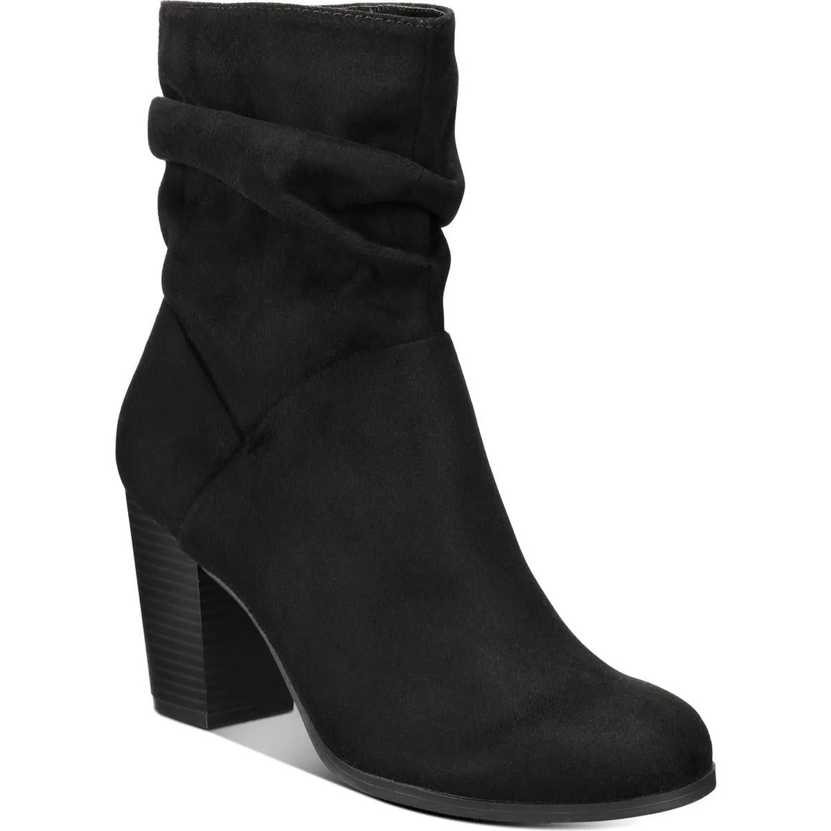 Midory Womens Faux Suede Heels Dress Boots