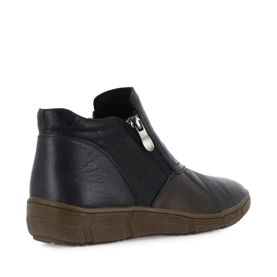 MITCHY - NAVY COMBO LEATHER