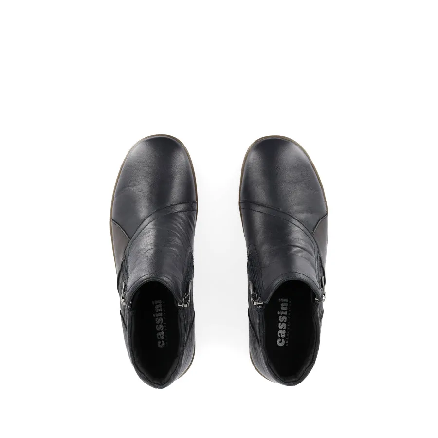 MITCHY - NAVY COMBO LEATHER