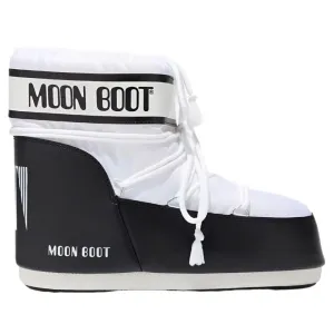 MOON BOOT WHITE LOW COLOURBLOCK NYLON BOOTS