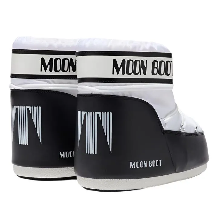 MOON BOOT WHITE LOW COLOURBLOCK NYLON BOOTS