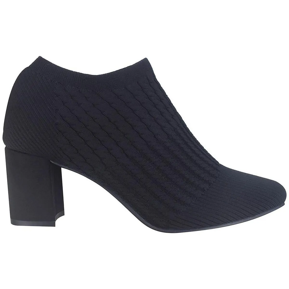 Nancia Womens Knit Slip On Booties