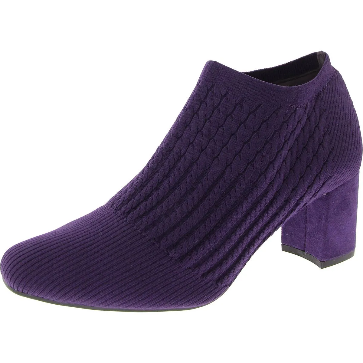 Nancia Womens Knit Slip On Booties