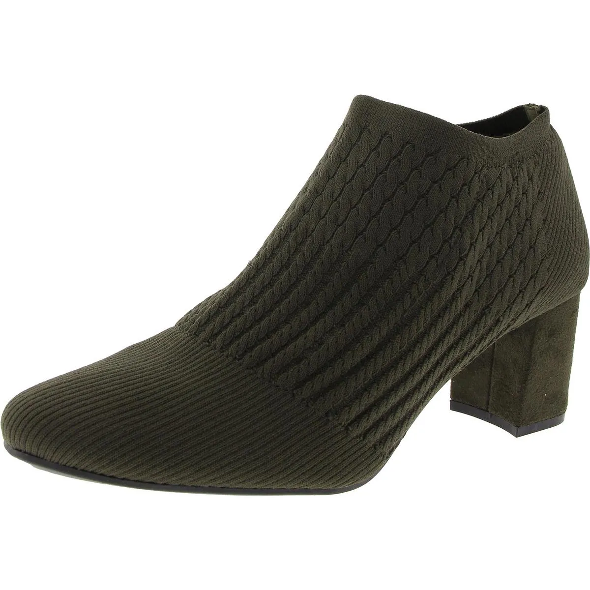 Nancia Womens Knit Slip On Booties