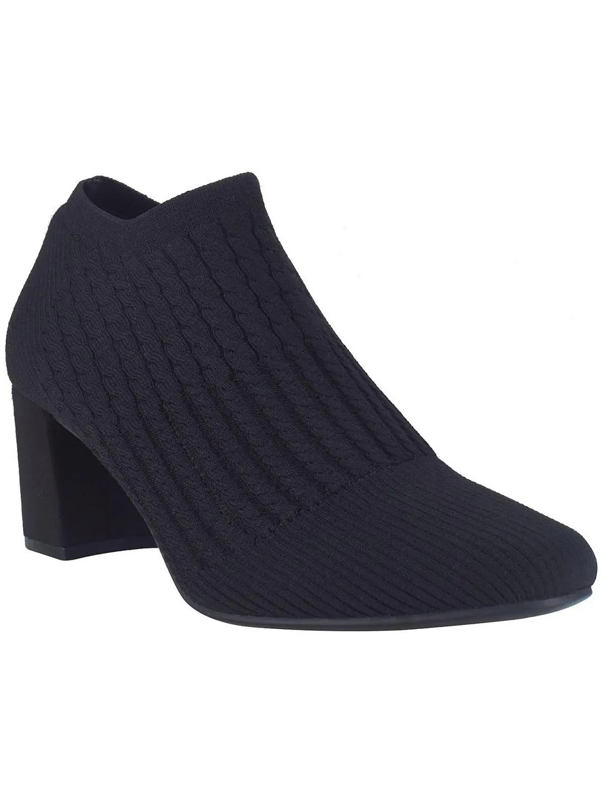 Nancia Womens Knit Slip On Booties