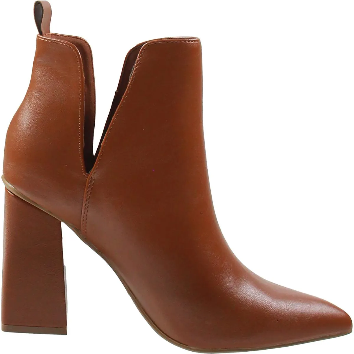 Neima Womens Pointed Toe Block Heel Mid-Calf Boots