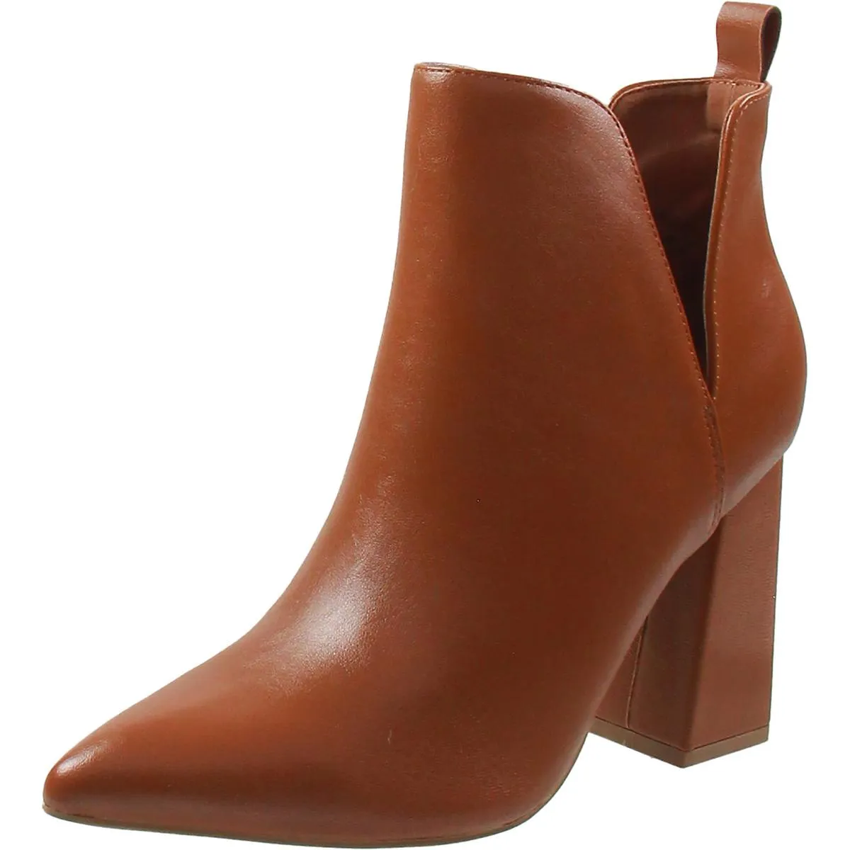 Neima Womens Pointed Toe Block Heel Mid-Calf Boots