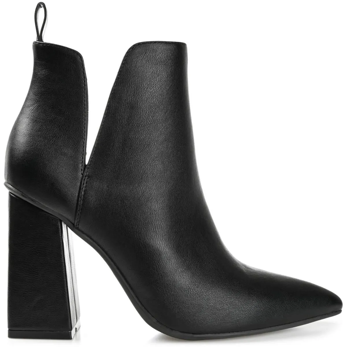 Neima Womens Pointed Toe Block Heel Mid-Calf Boots