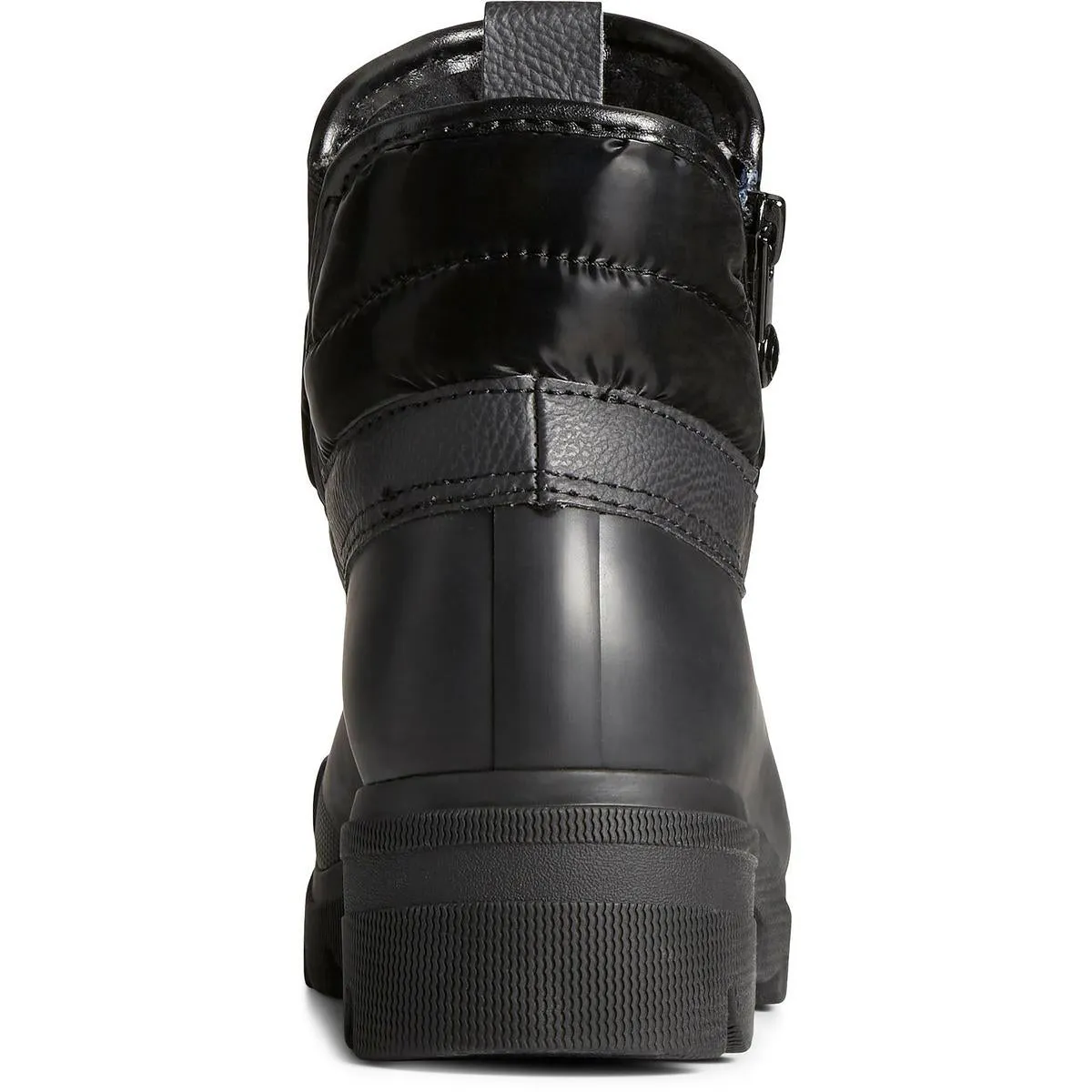 Noir Womens Solid Leather Winter & Snow Boots