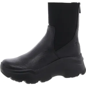 Oaklee Womens Water Resistant Leather Ankle Boots