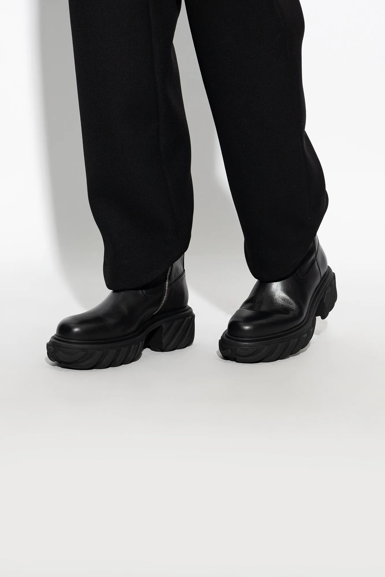 Off-White Leather Boots