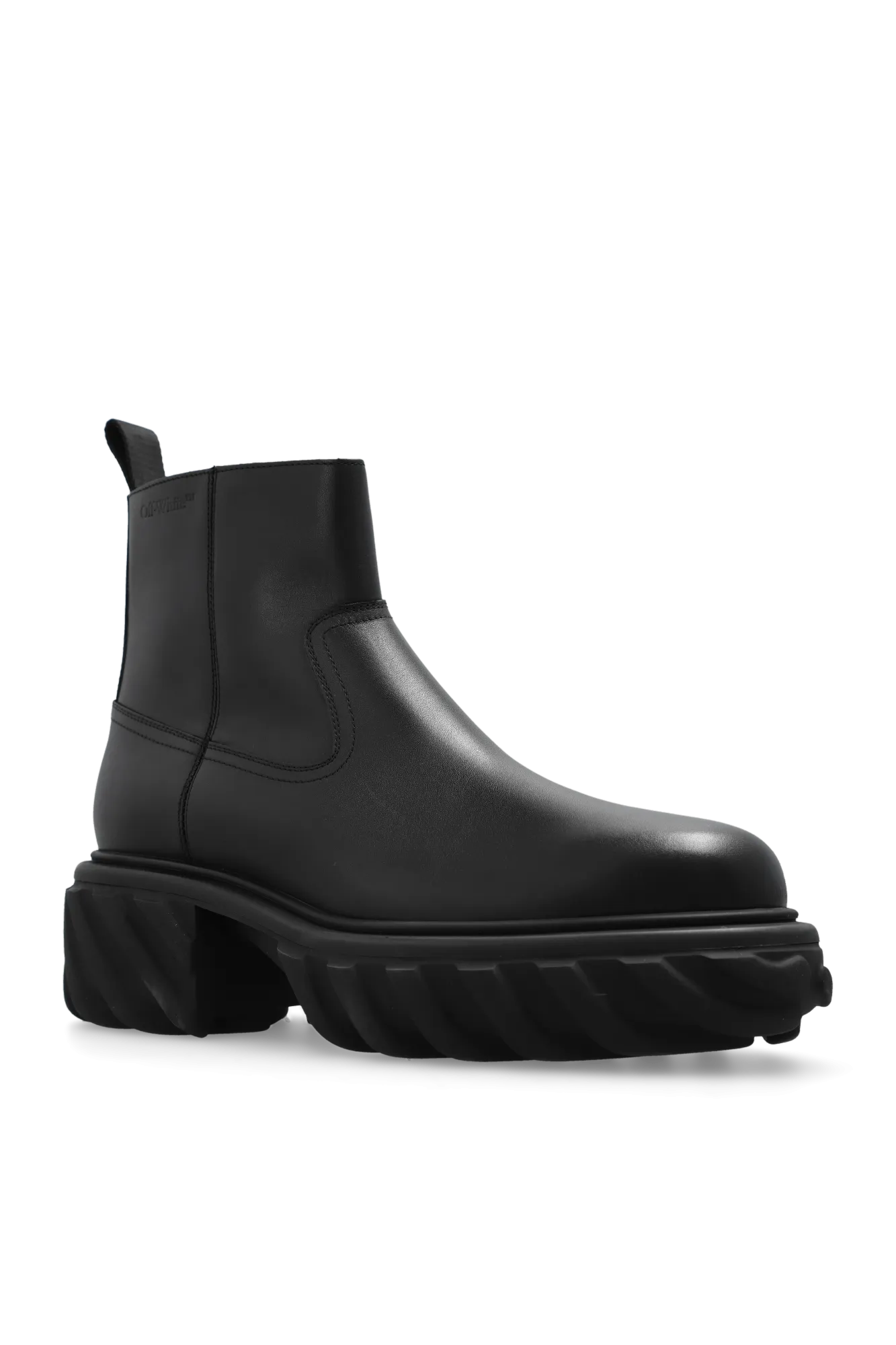 Off-White Leather Boots