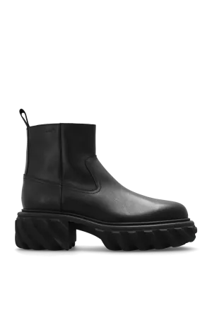 Off-White Leather Boots