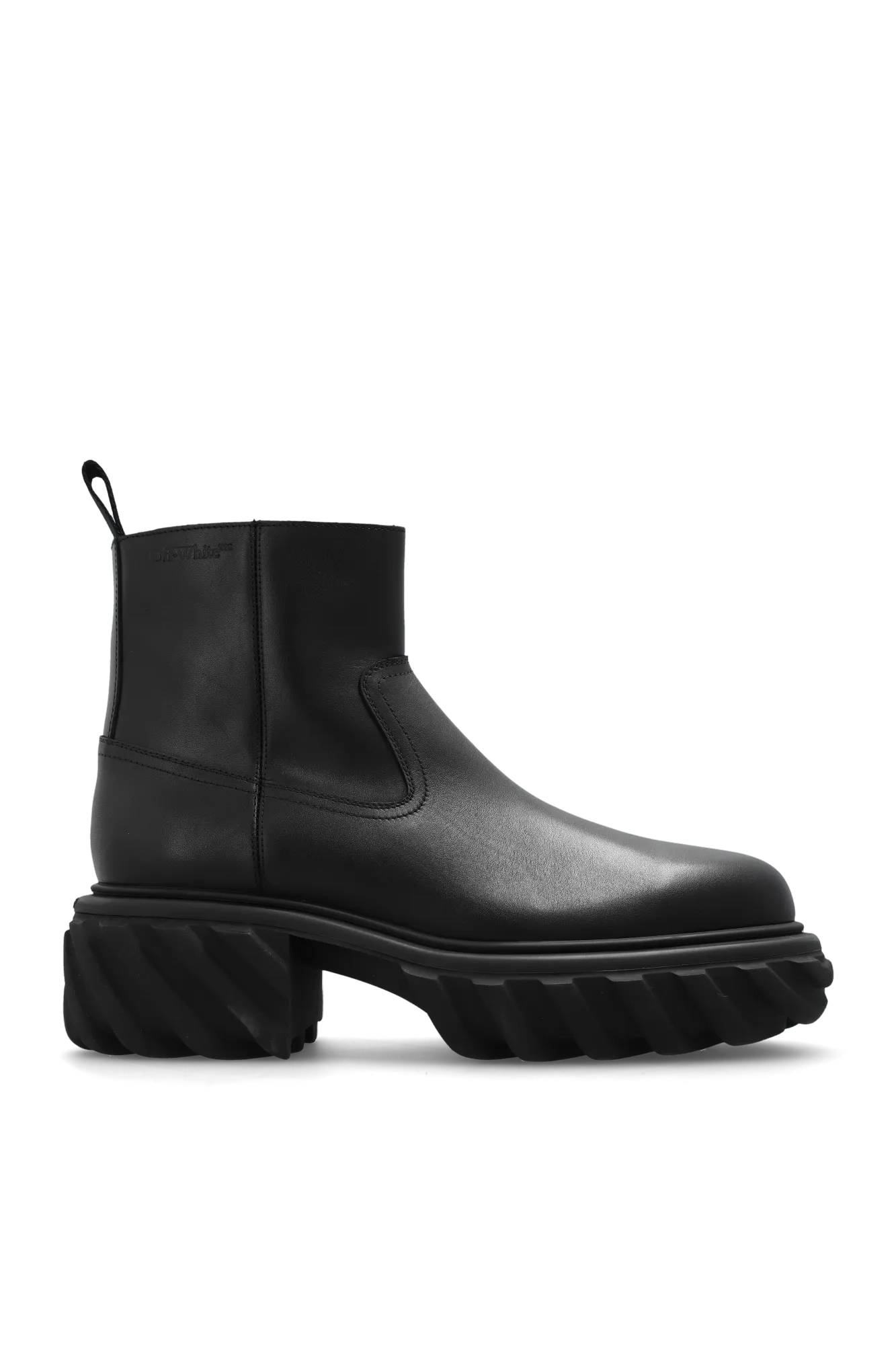 Off-White Leather Boots