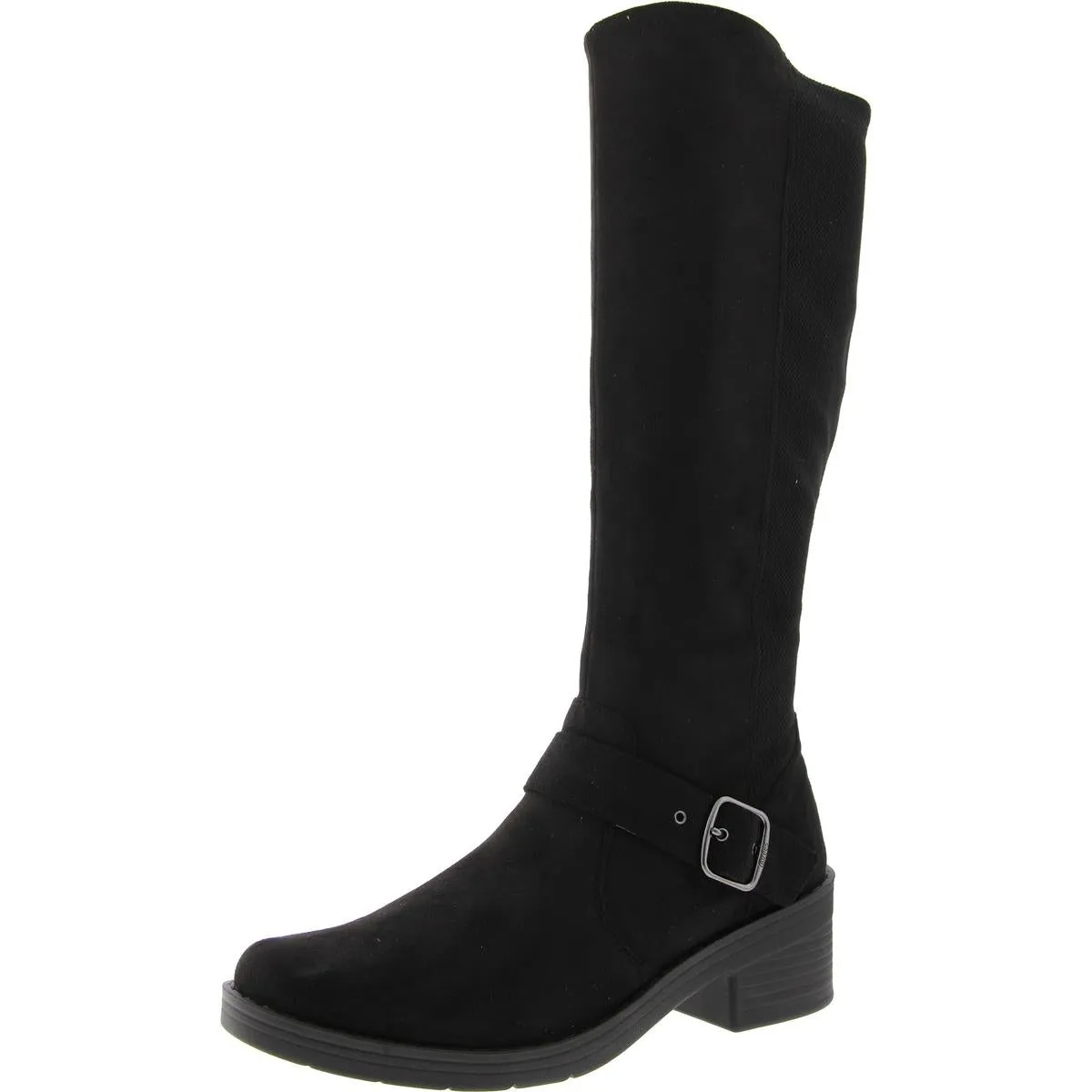 Olympia Womens Zip Up Round Toe Knee-High Boots