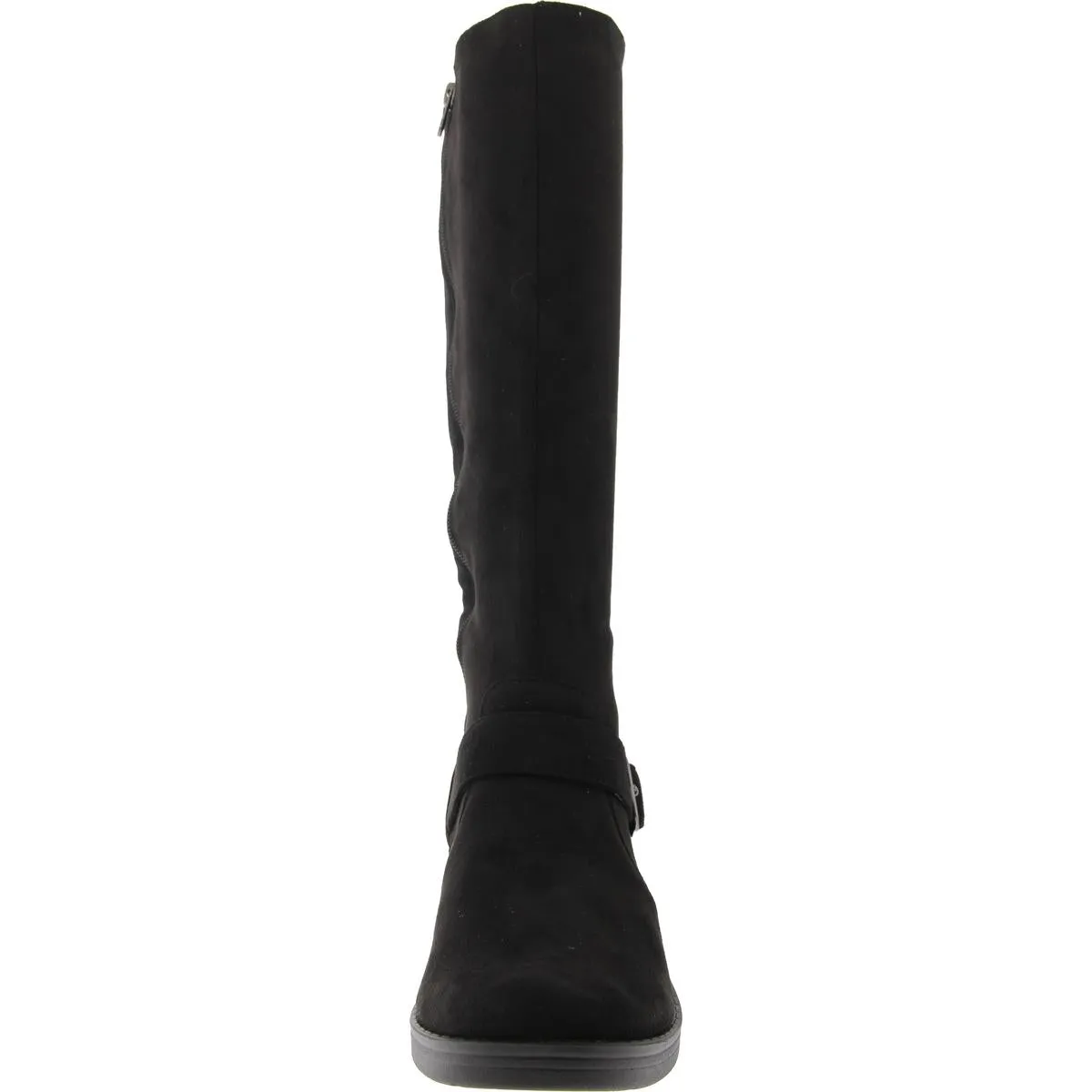 Olympia Womens Zip Up Round Toe Knee-High Boots