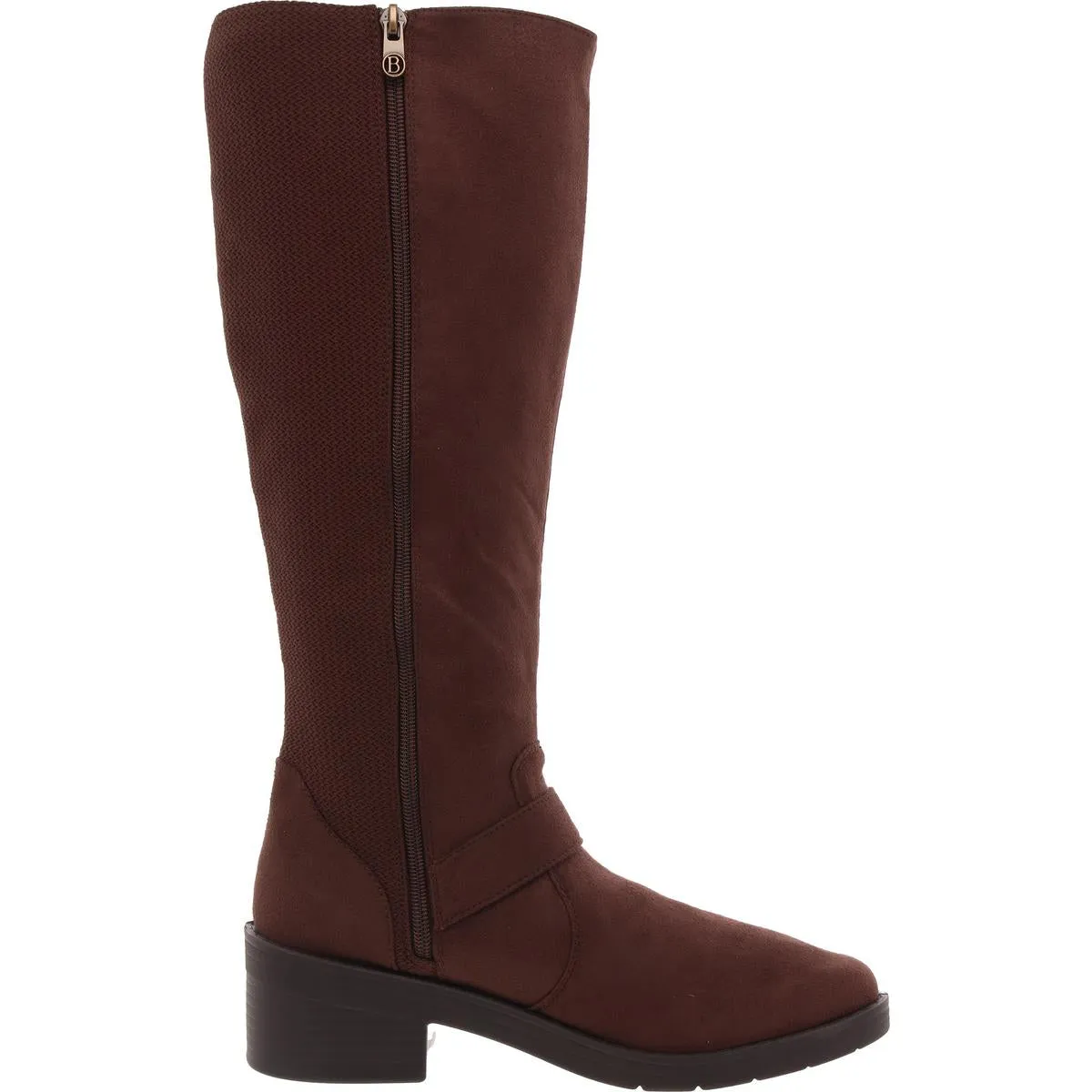 OLYMPIA Womens Zipper Man Made Knee-High Boots