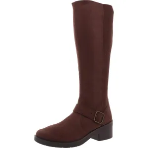 OLYMPIA Womens Zipper Man Made Knee-High Boots